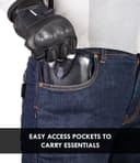 DOWNTOWN PRO MOTORCYCLE JEANS - CE CERTIFIED CLASS AA - RHEON PROTECTORS 3