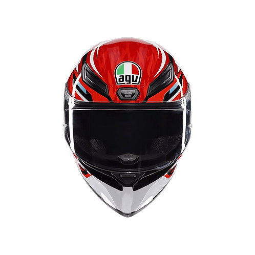 AGV K1 S HELMET - LION BLACK/RED/WHITE (ISI & ECE2206)