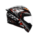 AGV K1 S HELMET - LYZARD BLACK/GREY/RED (ISI & ECE2206) 6