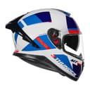 Thunder 3 Sv Pro Arual A0-Motorcycle Riding Helmet (GlossWhite/Blue) 2
