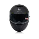 Hummer Solid A1-Motorcycle Riding Helmet (Gloss Black/Red) 1