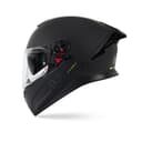 Hummer Solid A1-Motorcycle Riding Helmet (Gloss Black/Red) 3