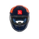 Hummer Monti C7-Motorcycle Riding Helmet(Gloss Black/Orange/Blue) 1
