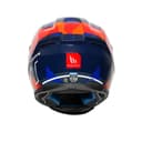 Hummer Monti C7-Motorcycle Riding Helmet(Gloss Black/Orange/Blue) 4