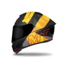 Hummer Monti B3 - Motorcycle Riding Helmet (Gloss Black/Yellow) 4