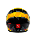 Hummer Monti B3 - Motorcycle Riding Helmet (Gloss Black/Yellow) 3