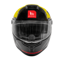 Hummer Monti B3 - Motorcycle Riding Helmet (Gloss Black/Yellow) 1