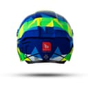 Hummer S Monti C17 - Motorcycle Riding Helmet (Gloss Blue/Neon Yellow) 2