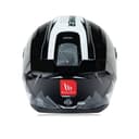 Hummer Shine B0 - Motorcycle Riding Helmet (Gloss Black/Grey) 2
