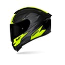 Hummer Shine B3 - Motorcycle Riding Helmet (Gloss Black/Fluor Yellow) 1