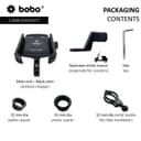BOBO BM4 Jaw-Grip Bike / Cycle Phone Holder Motorcycle Mobile Mount 5