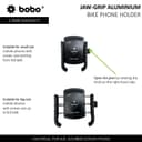 BOBO BM4 Jaw-Grip Bike / Cycle Phone Holder Motorcycle Mobile Mount 3