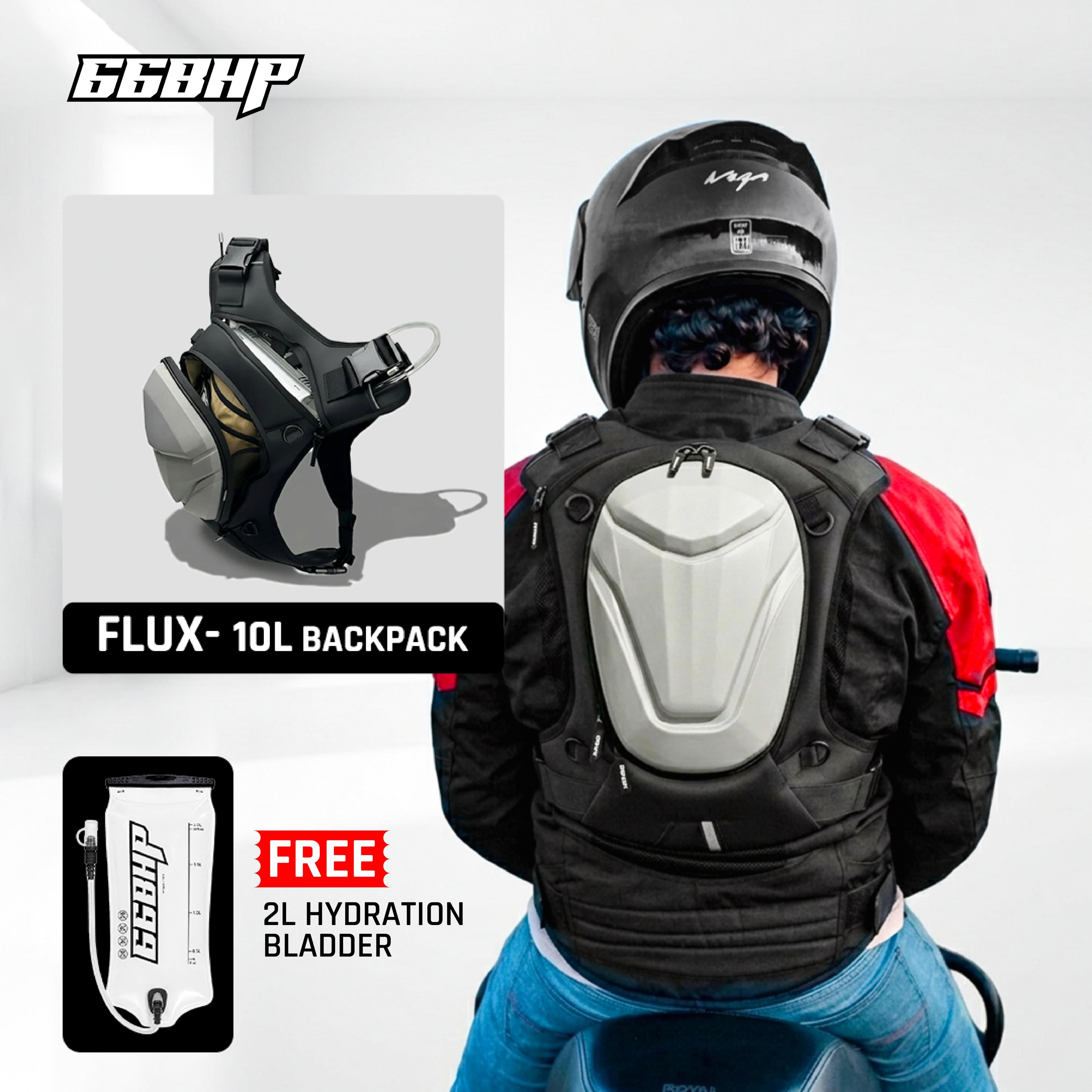 66BHP x Vantora Flux Hydration Backpack + 2L Free Hydration Bladder