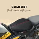 Motorcycle Honeycomb Gel Seat Cushion For Rider 1