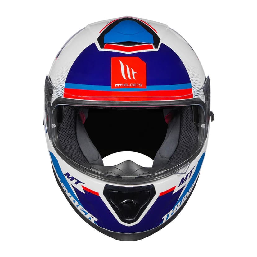 Thunder 3 Sv Pro Arual A0-Motorcycle Riding Helmet (GlossWhite/Blue)