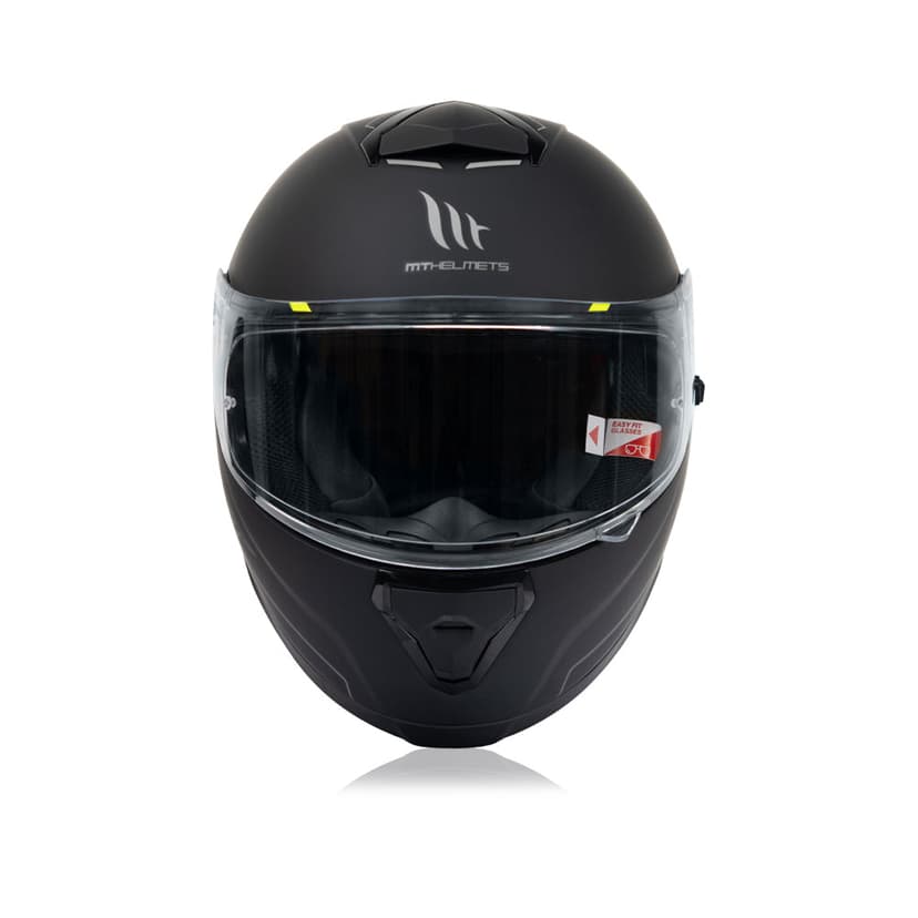 Hummer Solid A1-Motorcycle Riding Helmet (Gloss Black/Red)